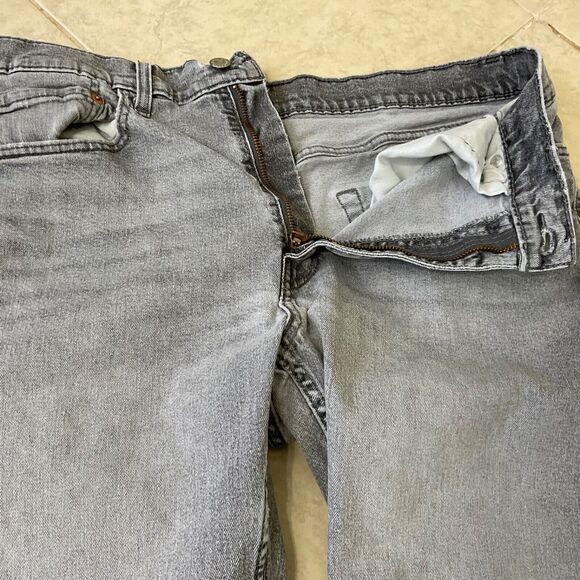 Levi's 514 Jeans Men's 36x34 Straight Leg Medium Wash Blue Stretch Denim - Picture 14 of 14